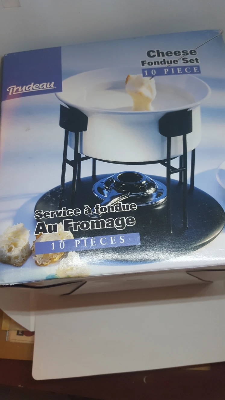 Trudeau Brand Cheese Fondue Bowl Set