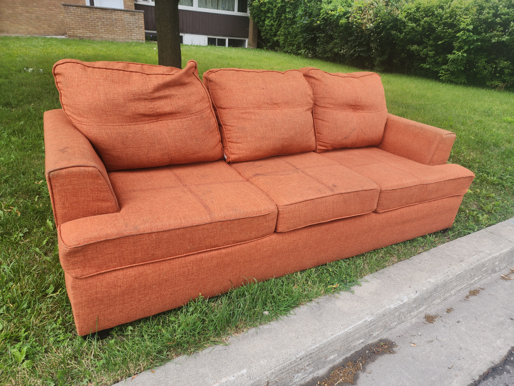 #freecycle 3 seat couch sofa