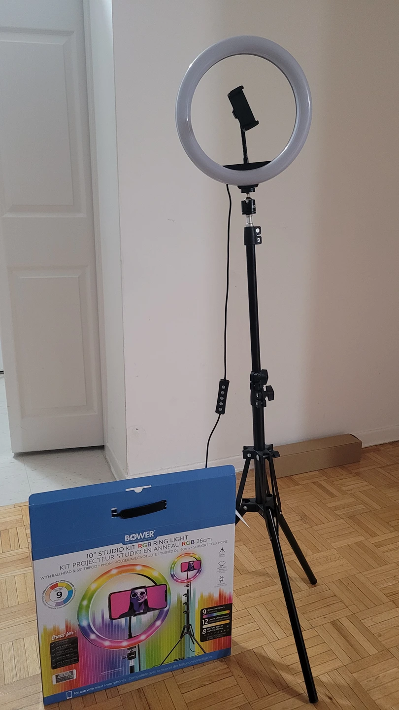 Bower 10" Studio Kit RGB Ring Light
with remote control thumbnail