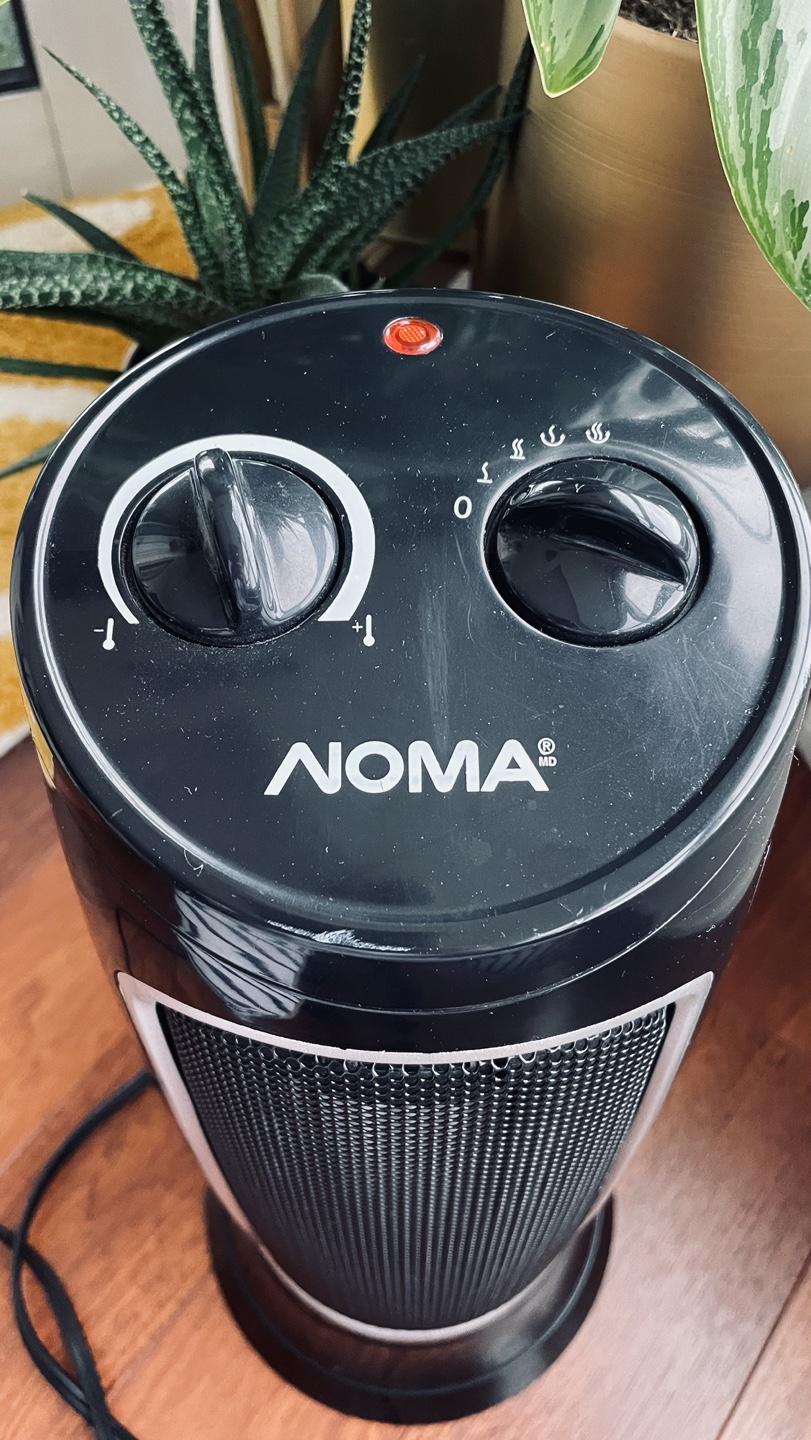 Noma Oscillating Tower Space Heater (Black) - photo 2