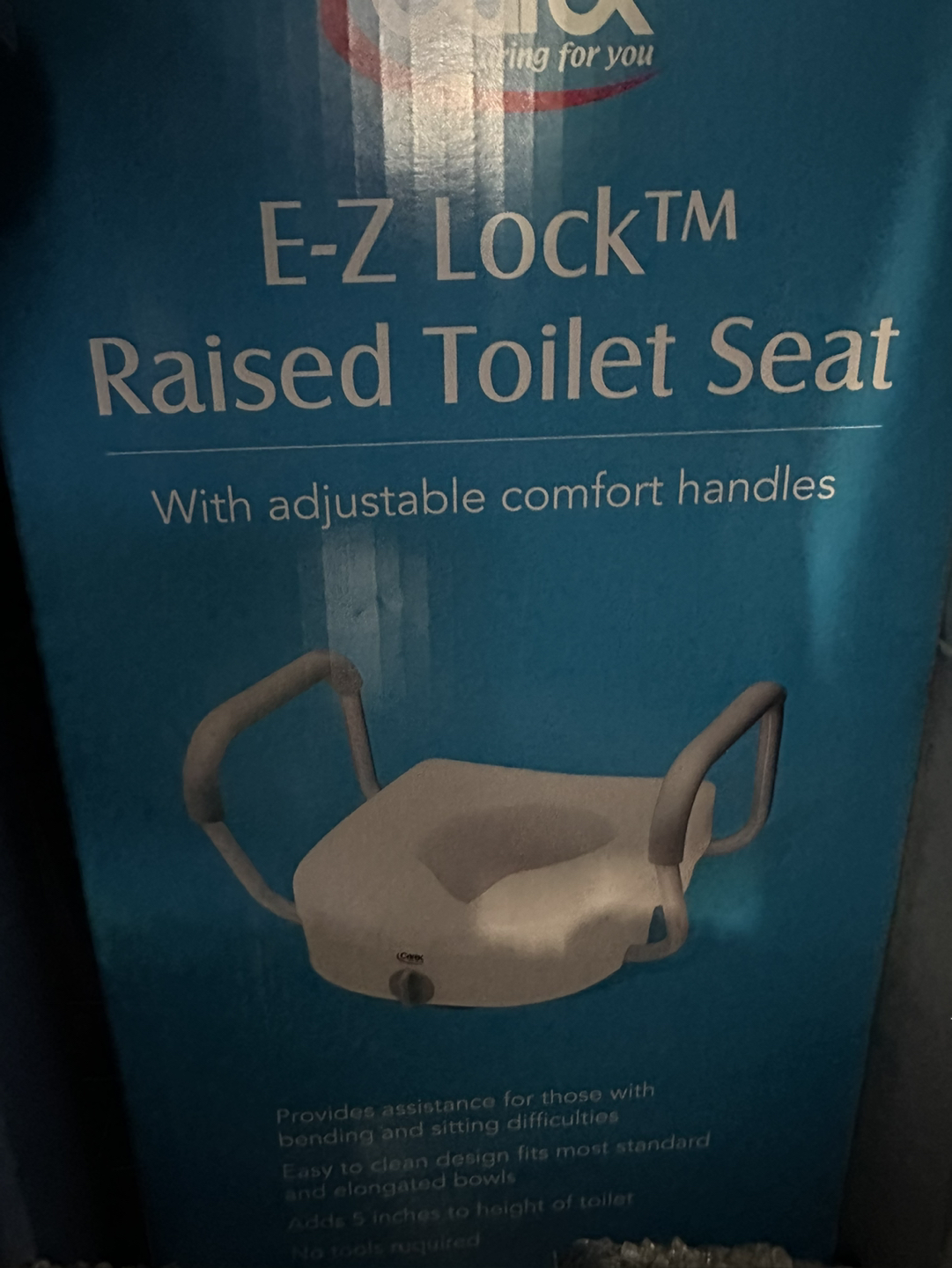 Raised toilet seat