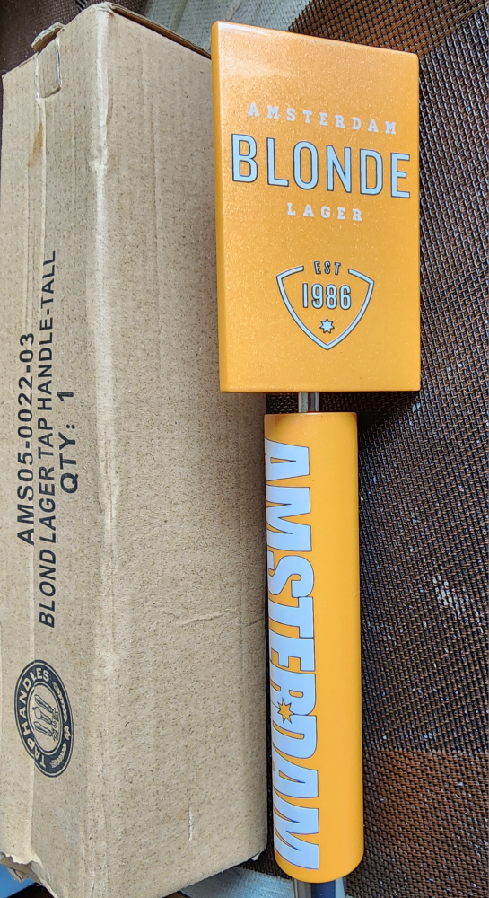 NEW Amsterdam Blonde Beer Draft Tap Handle image indicator(2)