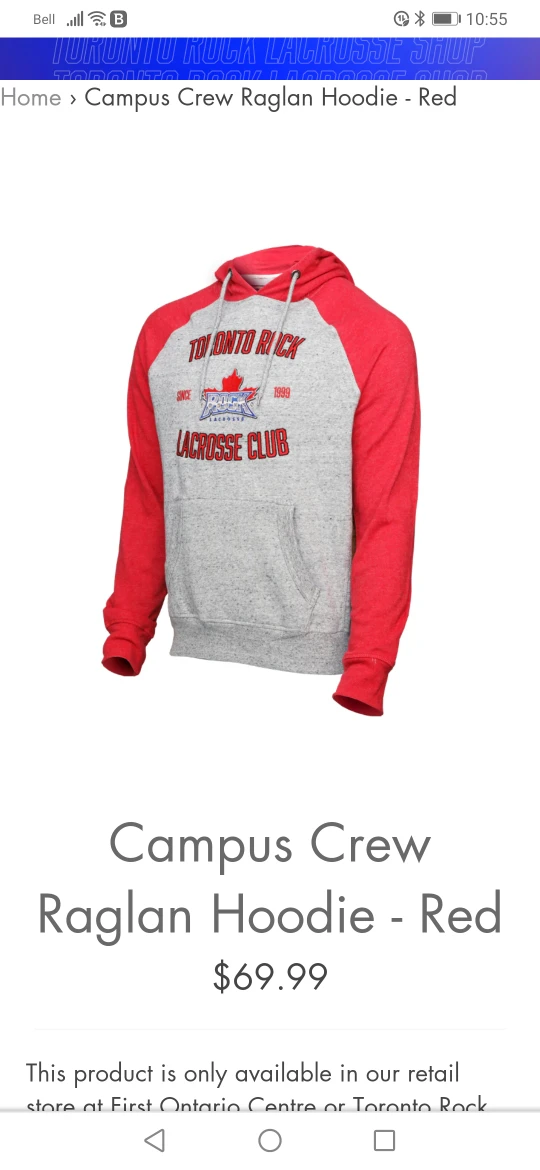 Carpenter Union Red 🍁 & Grey Hoodie XL image indicator(5)