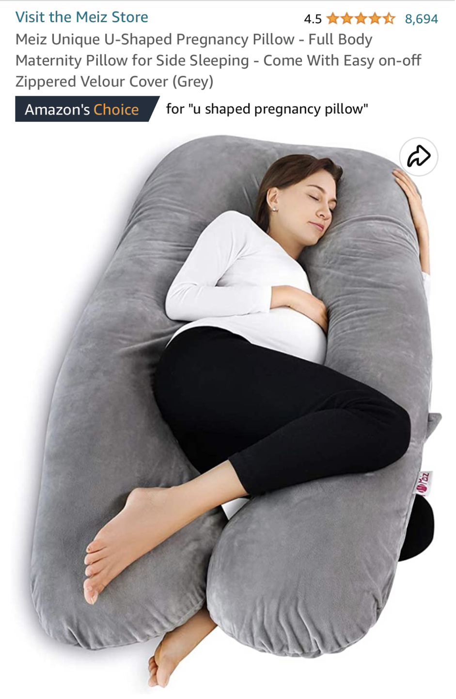 U-Shaped Pregnancy Pillow