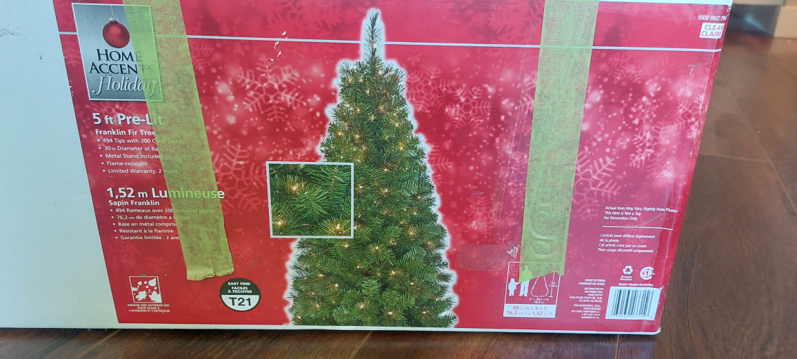 5ft Pre-lit Christmas Tree