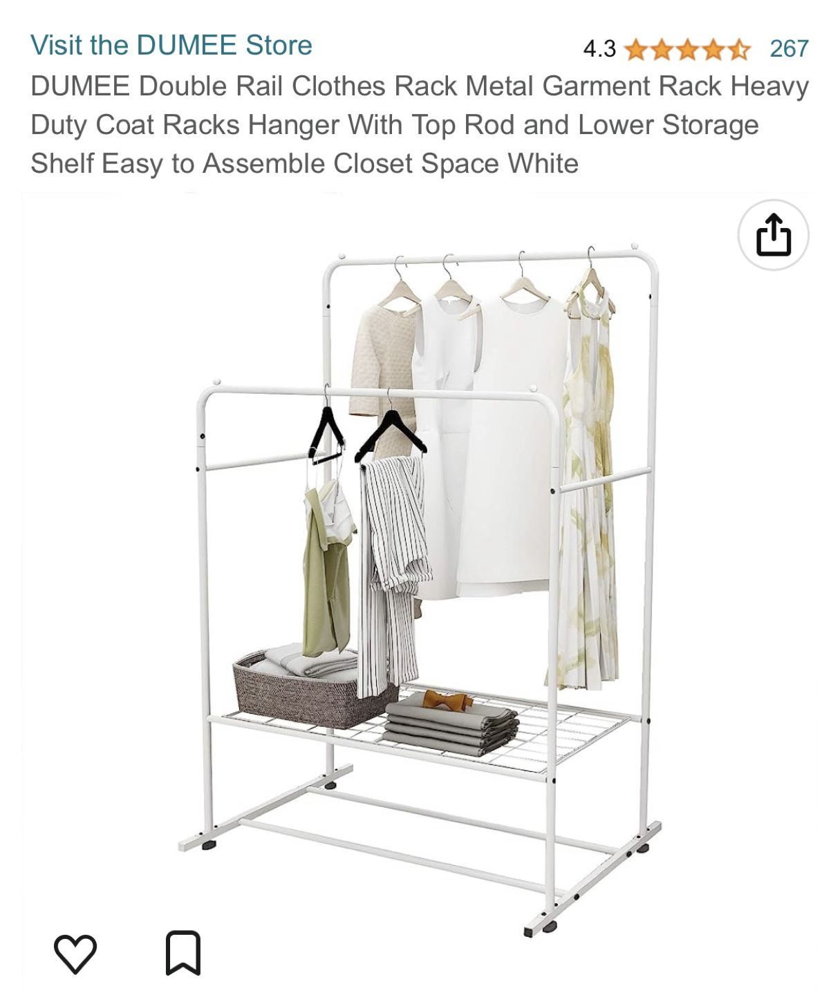 Clothes double rack - photo 3