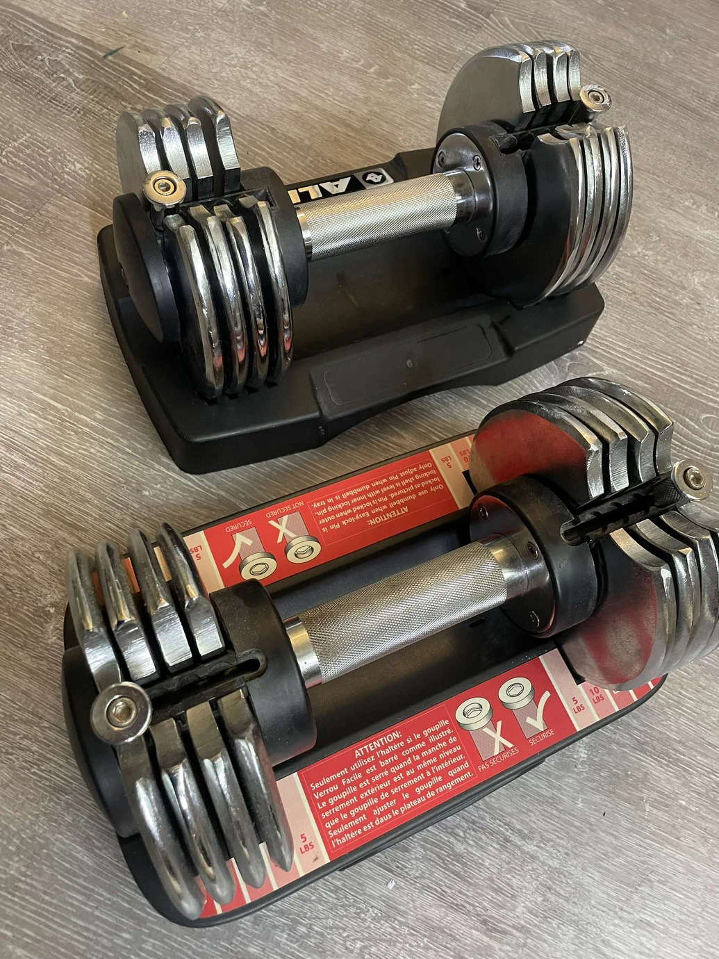 Dumbbell Weights (adjustable) 10-50lbs