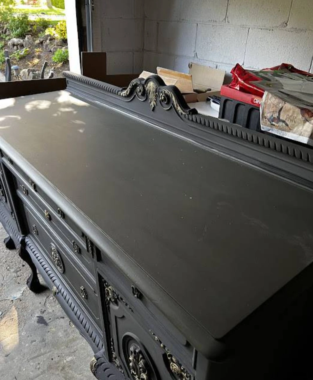 Wood sideboard  vintage - photo 4