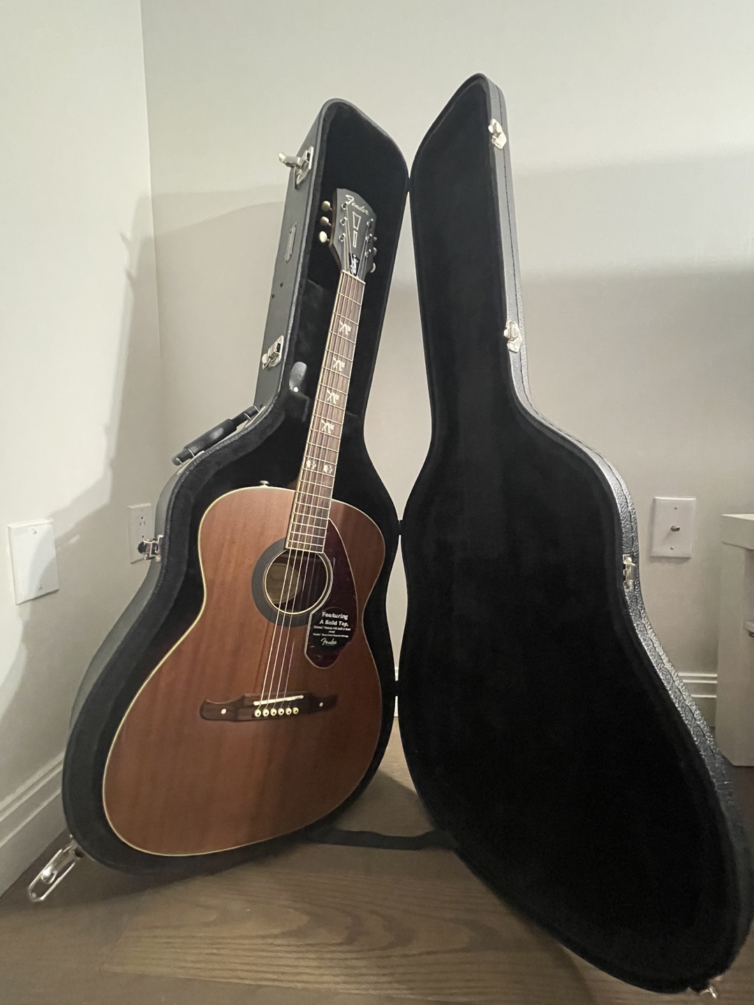 Fender acoustic guitar+ Road Runner hard case - photo 3