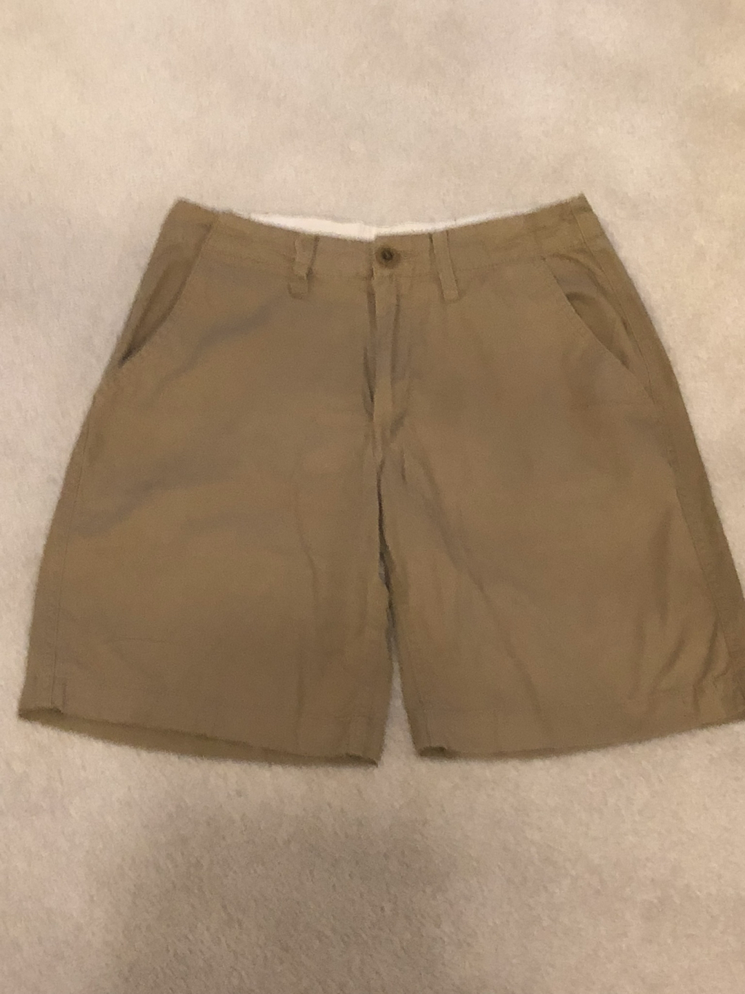 Men’s Bluenotes Khaki Flat Front Shorts XS 28” waist thumbnail
