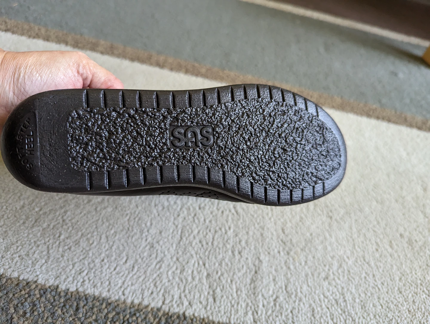 BRAND NEW SAS women's genuine black leather loafers. Size 6. image indicator(3)