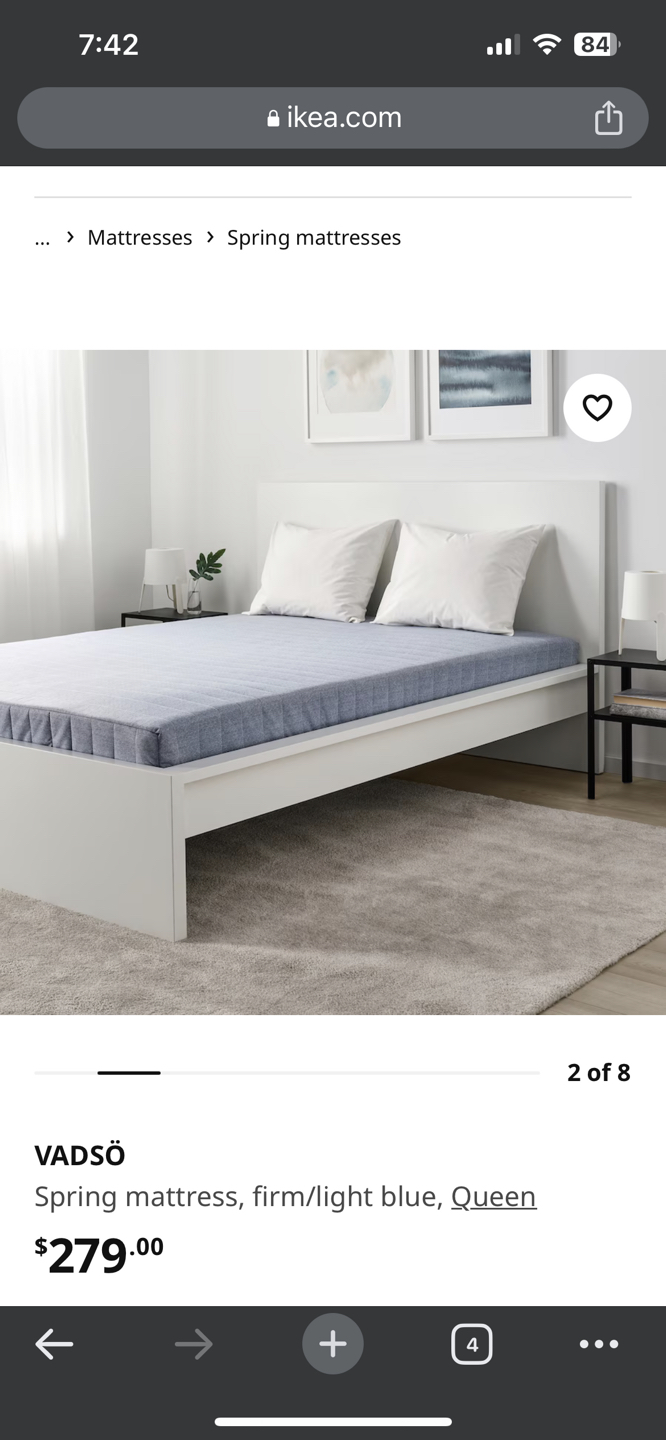 Bed frame and mattress - photo 2