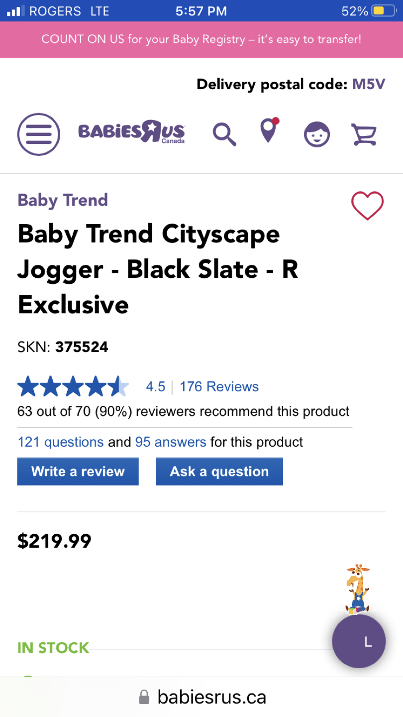 Stroller-Baby Trend Cityscape Jogger plus 2 stroller covers image indicator(9)