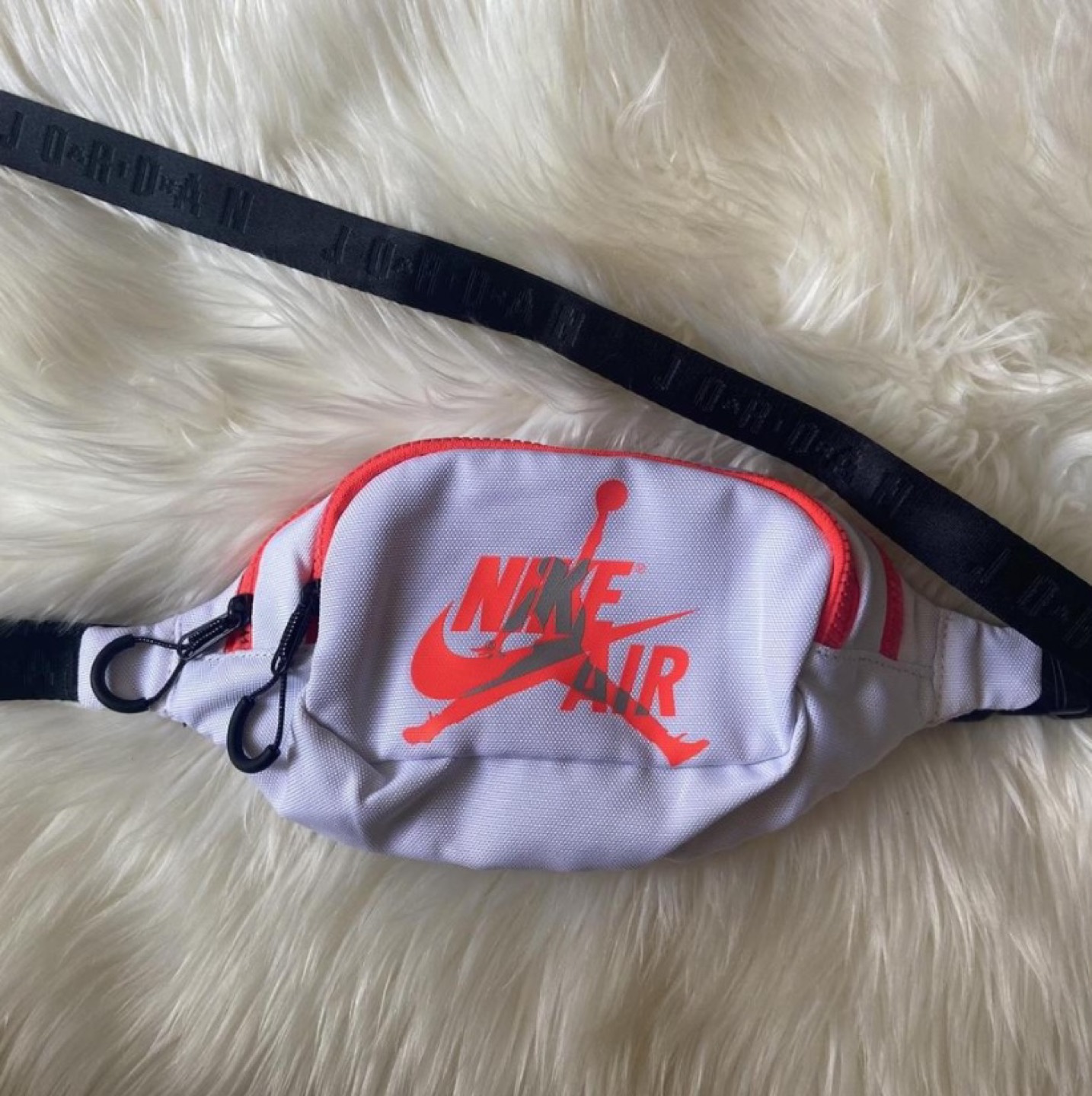 Orange & White Fanny Pack/Side Bag thumbnail