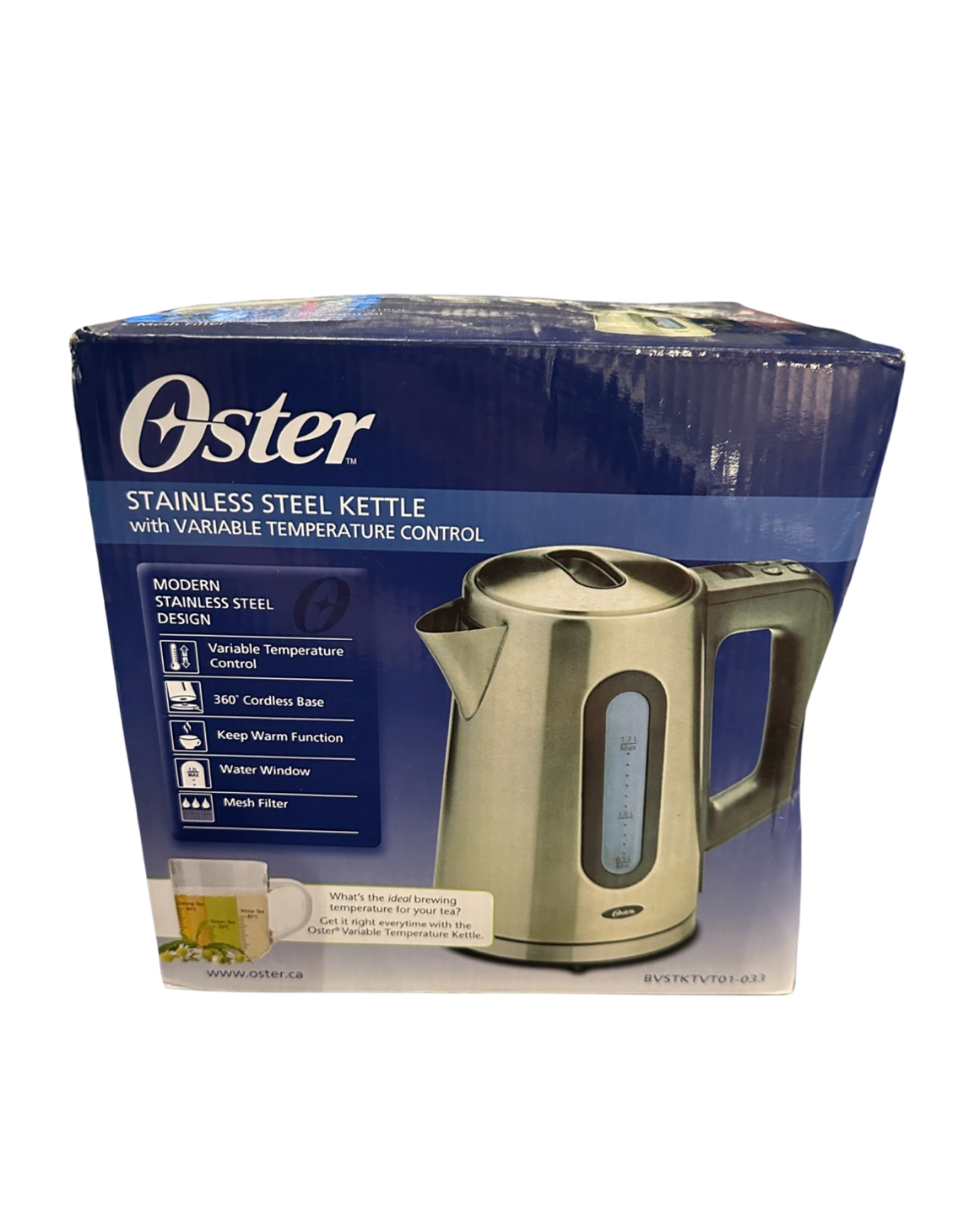 Oster Stainless Steel Kettle w/ Variable Temperature Control thumbnail