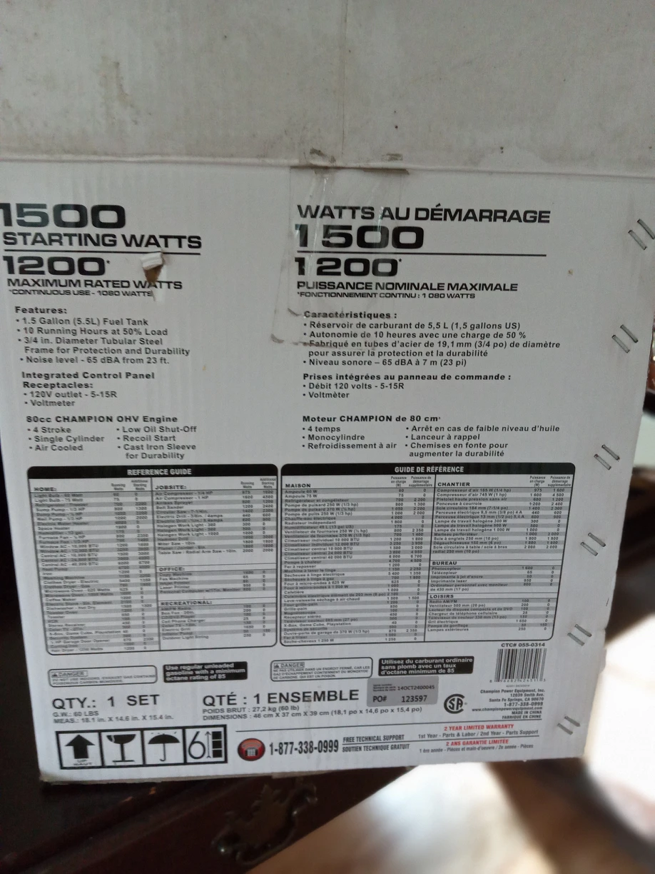 gas powered generator - photo 3