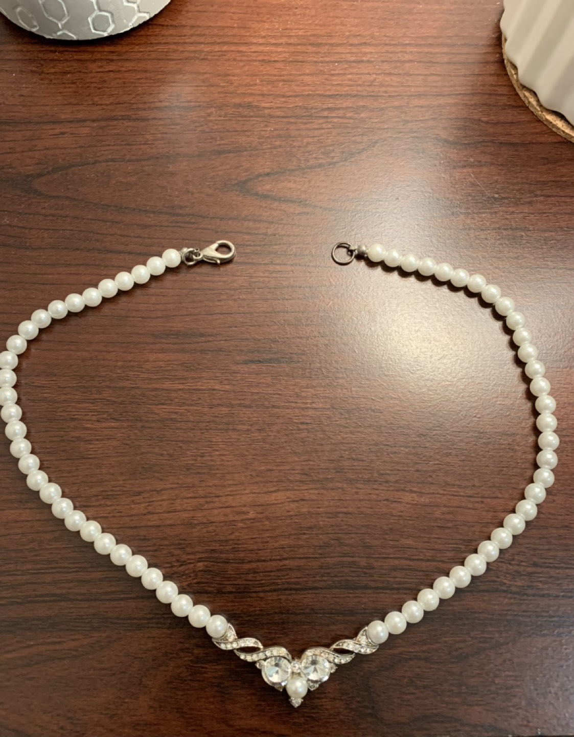 Wedding Jewellery - Necklace and Clip On Earring Set - photo 2
