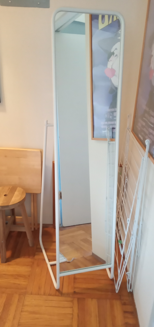 IKEA Standing Mirror Full Body White - photo 2
