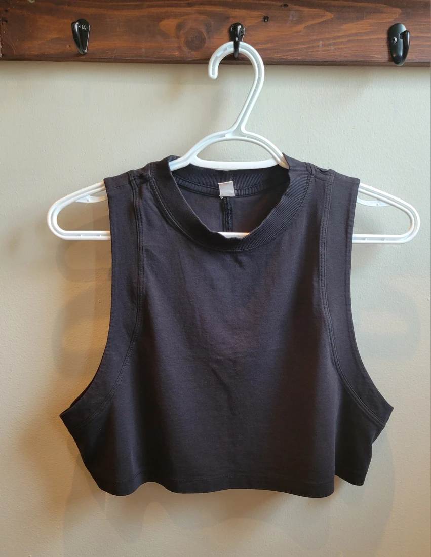 Lululemon All Yours Cropped Cotton Tank  Top
