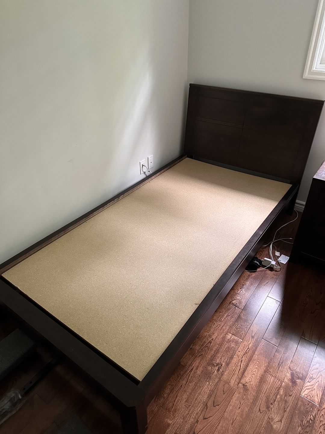 Single size bed frame.