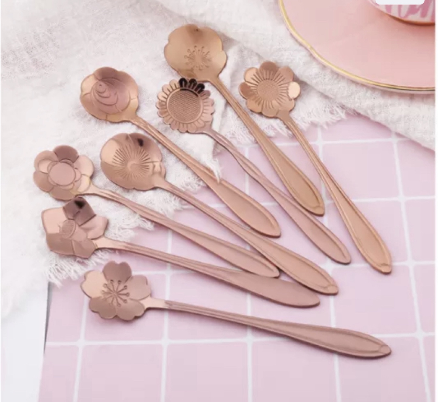 Flower small spoon set - photo 3