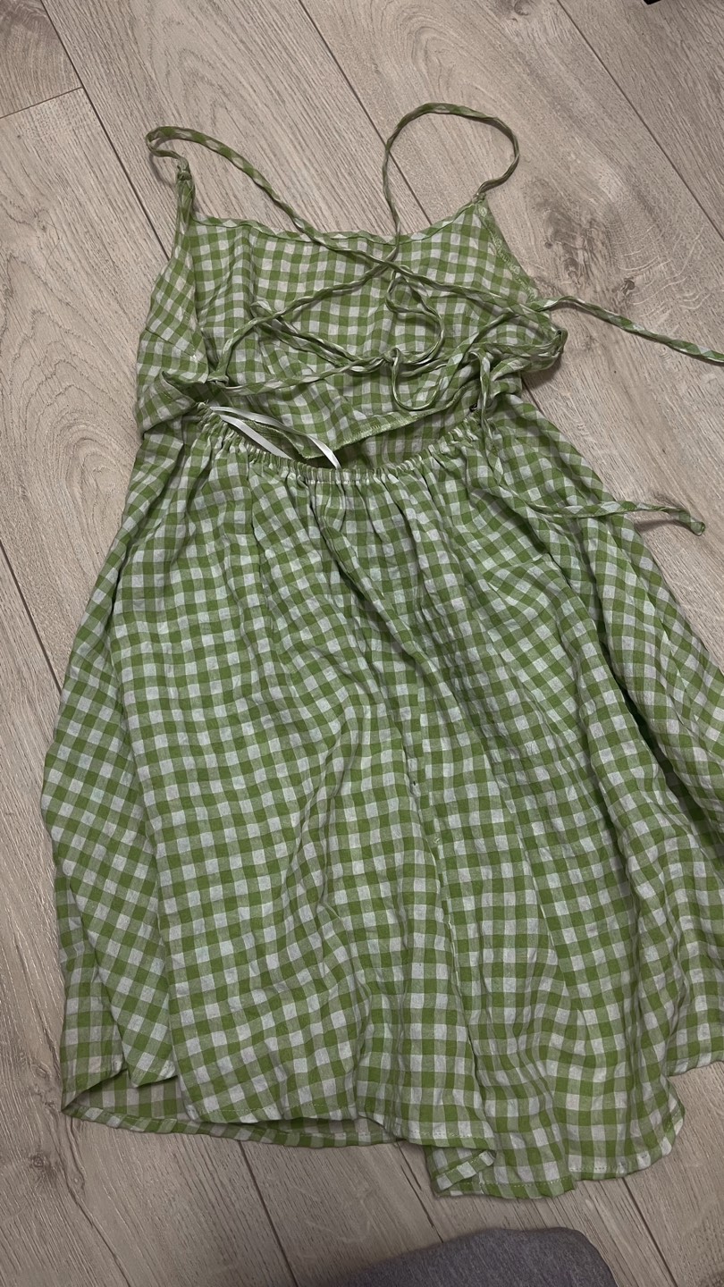 Vichy green summer dress - photo 2