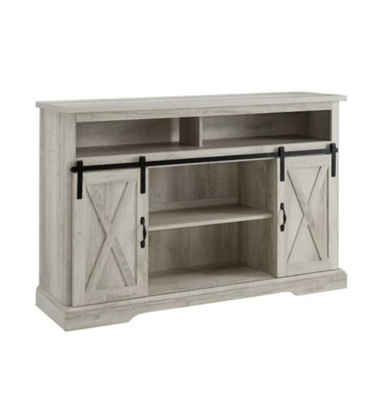 Buffet table color white oak.