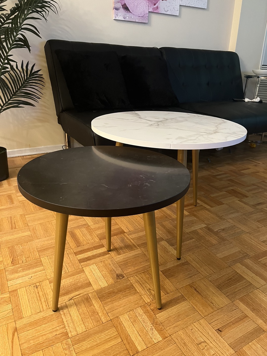 Nesting End Coffee Table Set of 2, 23.6"&17.75" - photo 3