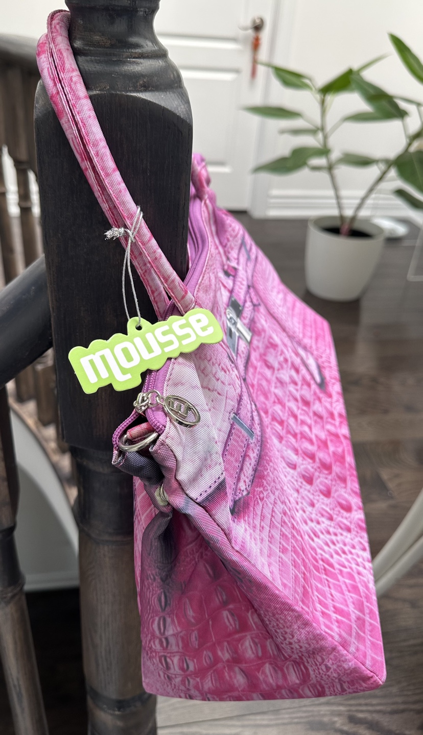 Hot Pink Large Fabric Shopping Bag image indicator(2)