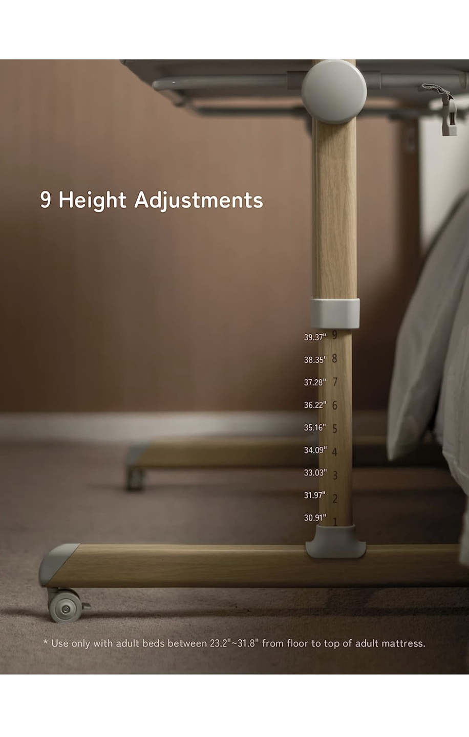 Baby Bassinet Bedside Sleeper, Bedside Bassinet for Newborn - photo 4