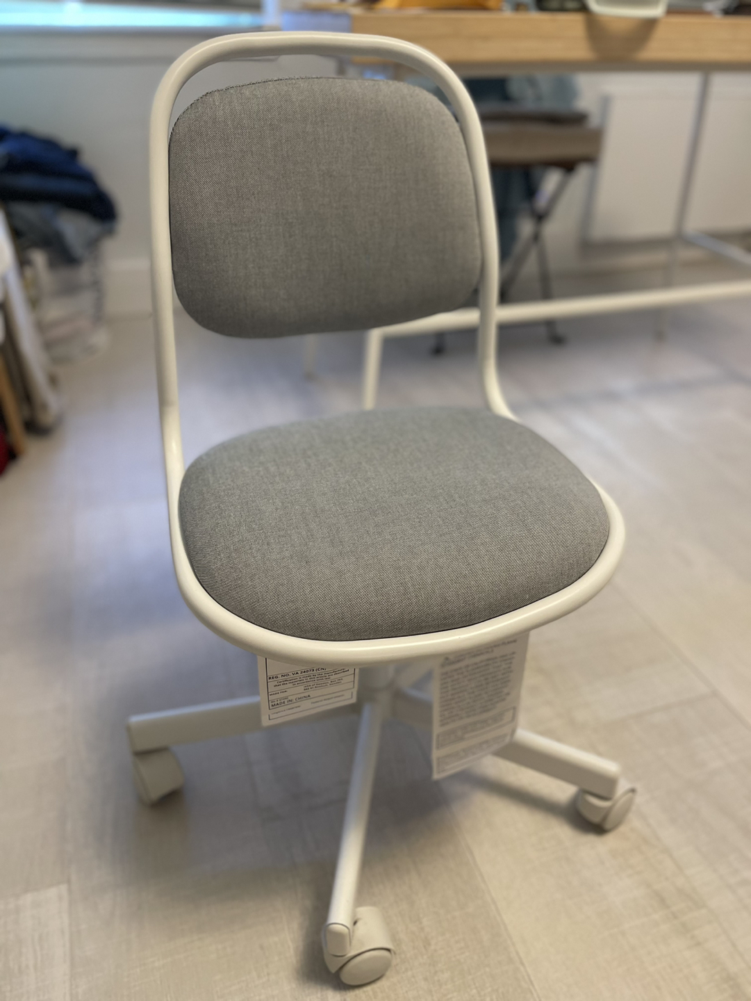 IKEA Child’s desk chair/ light gray (ORFJALL) - photo 2