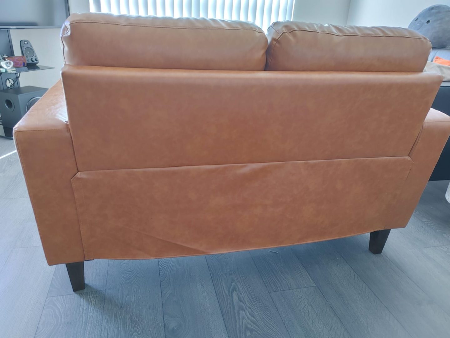 76” love seat leather sofa - photo 3