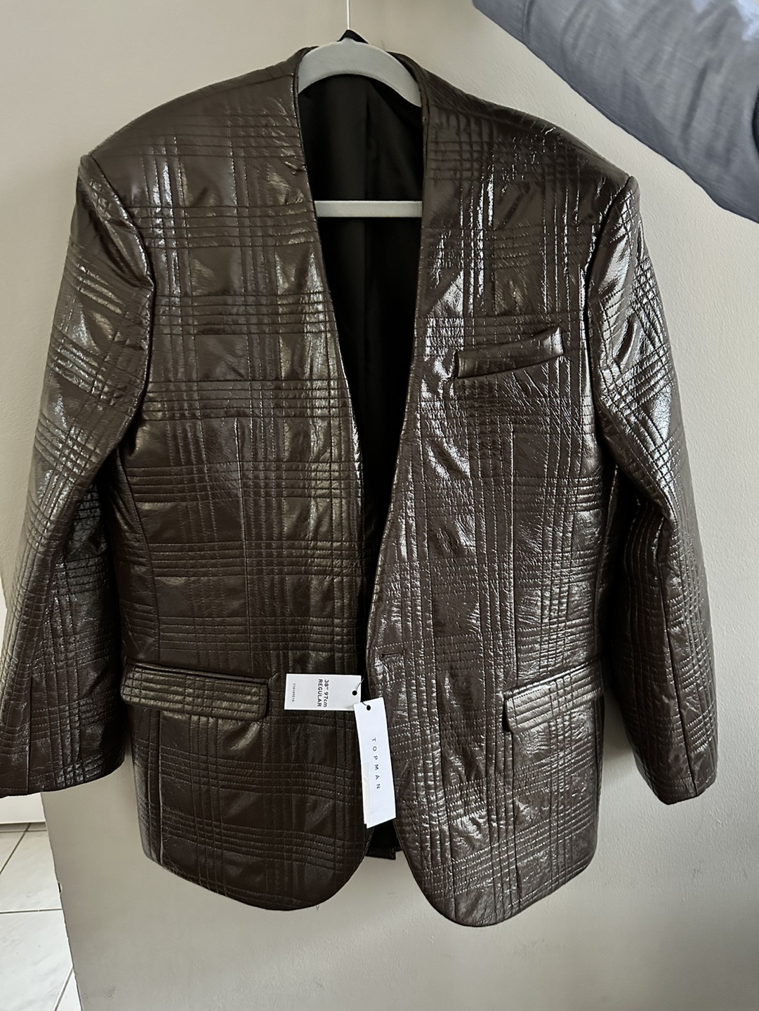Men’s Leather Jacket -Topman