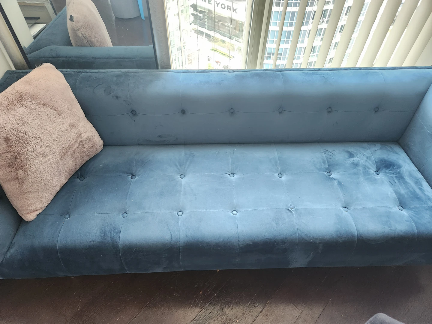 Velvet 3-seater Sofa - photo 3