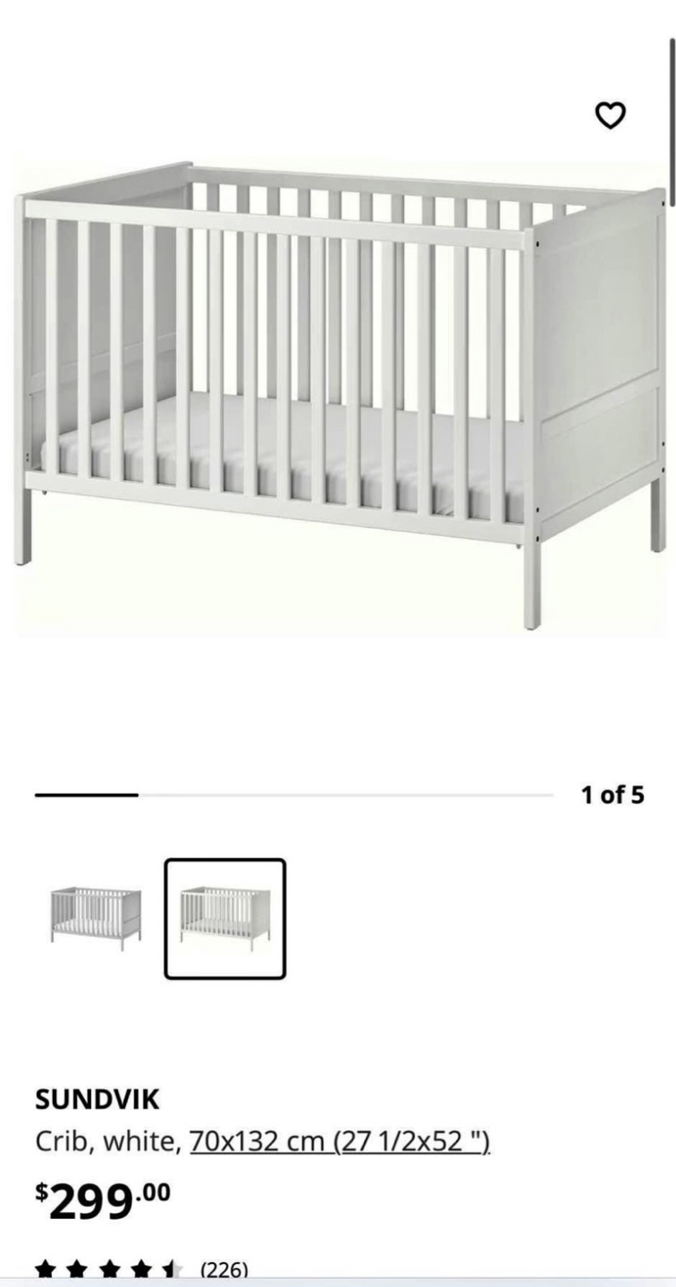 IKEA Sundvik Crib - photo 2
