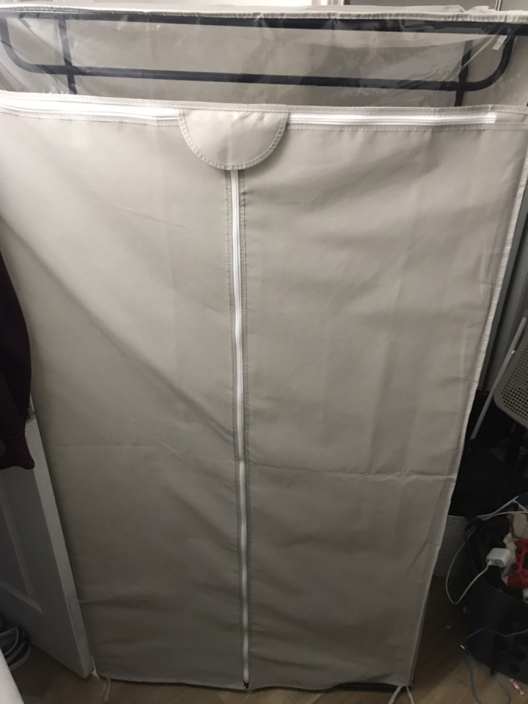 Mainstays Single Tier Zippered Clothes Closet, 36"