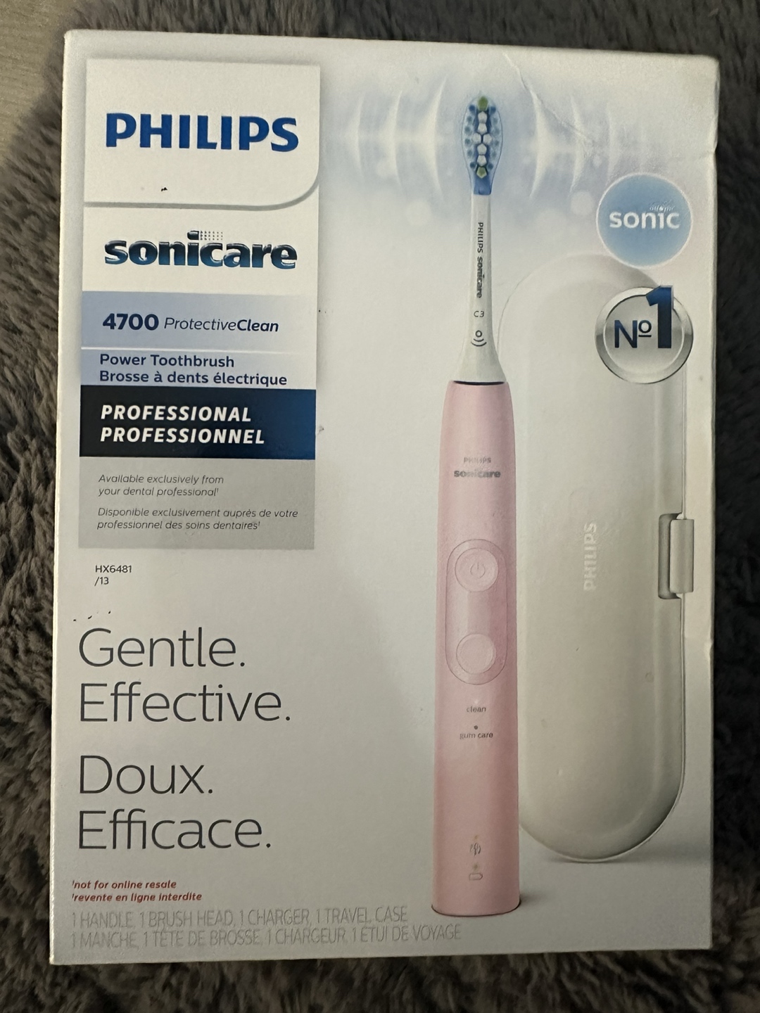 BNIB Philips pink electric toothbrush
