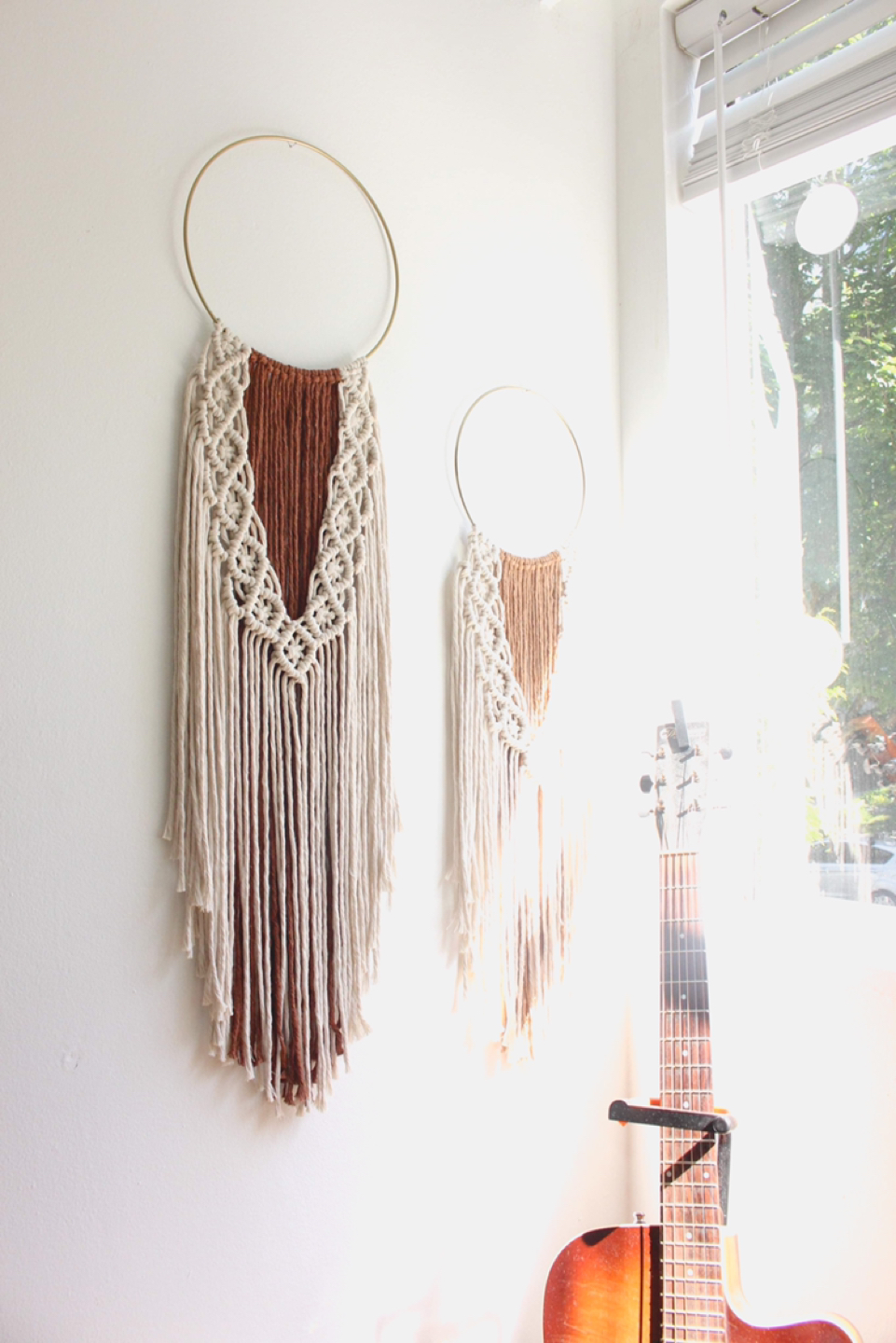 Hoop macrame wallhanging
