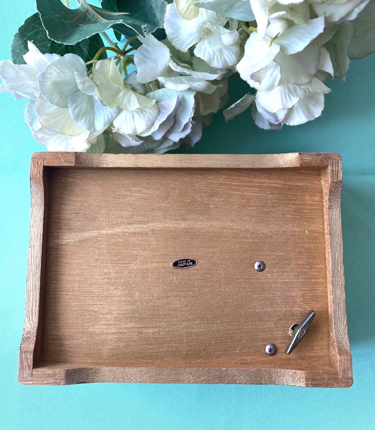 Big vintage Japanese jewelry box, was a music box. Rare! image indicator(5)