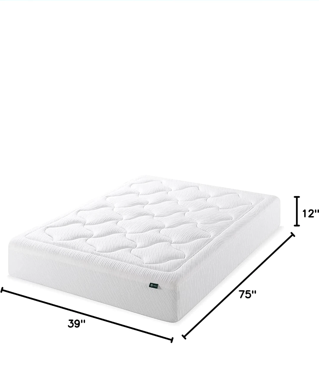 12" mattress (brand zinus)