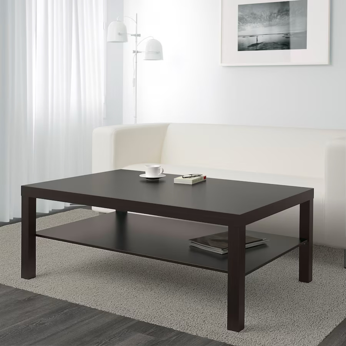 IKEA LACK Coffee table, black brown