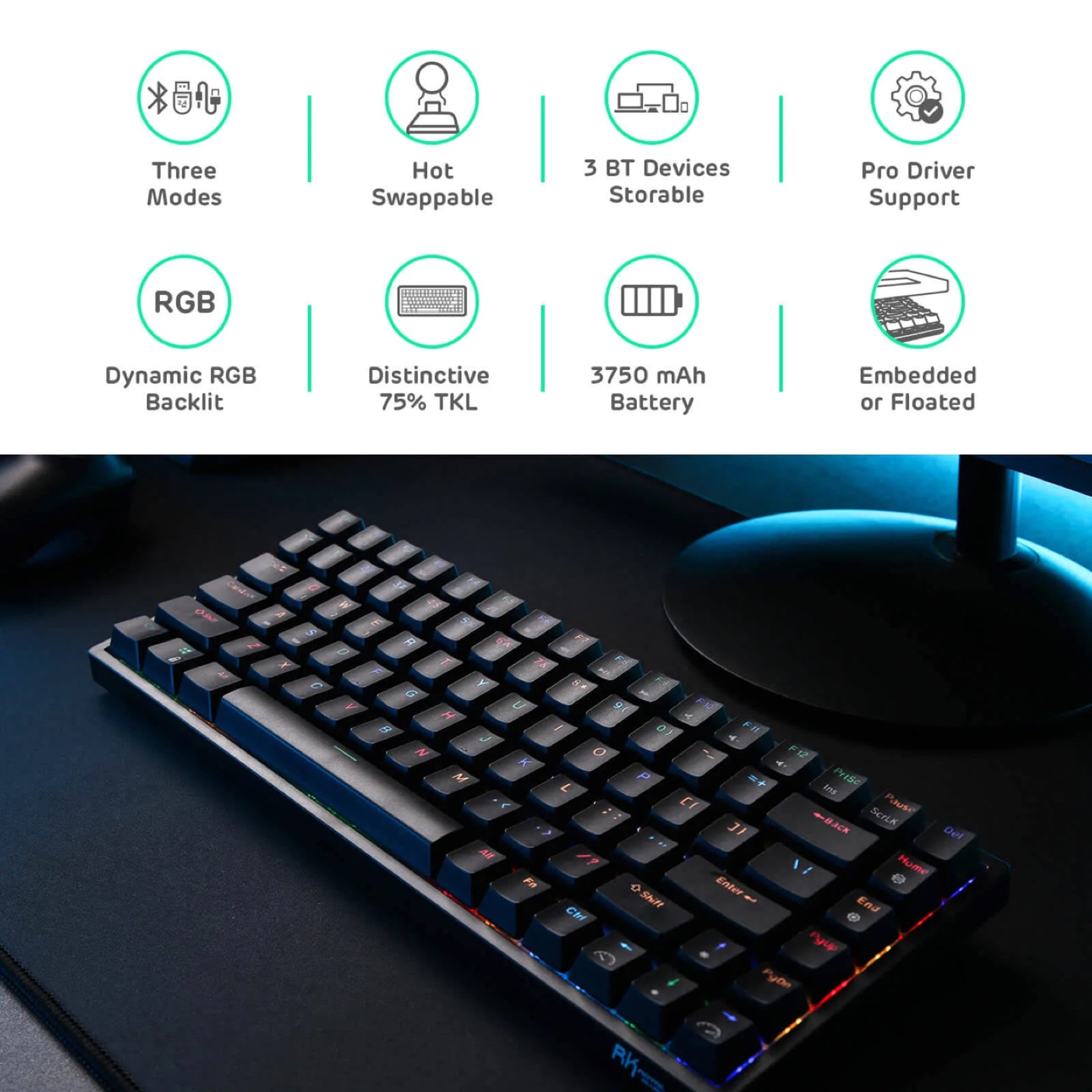 Gaming Keyboard Royal Kludge RK84 - photo 2