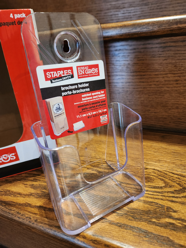 Brand New STAPLES 3 Brochure holders image indicator(2)