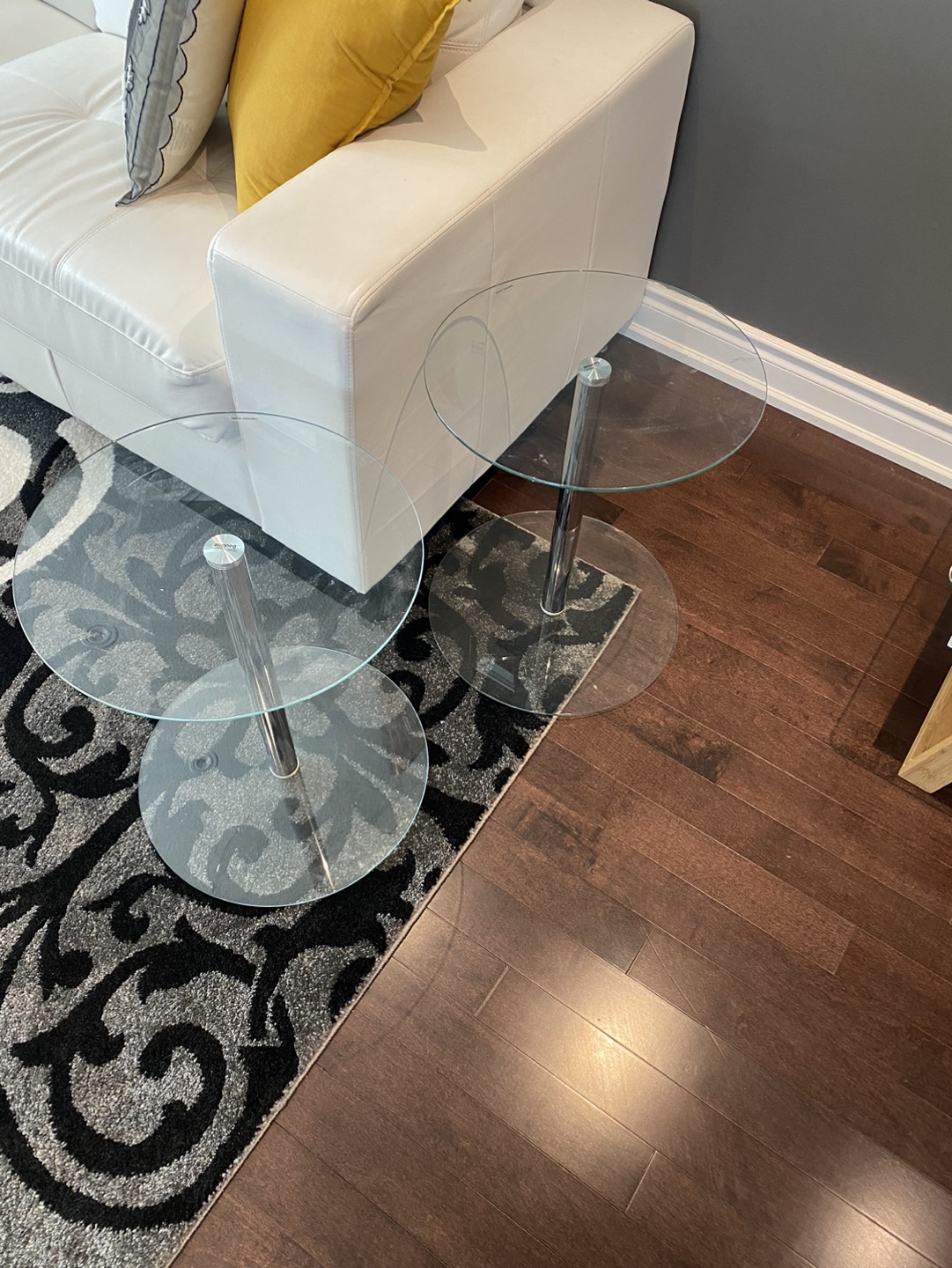 Glass side coffee tables - photo 2