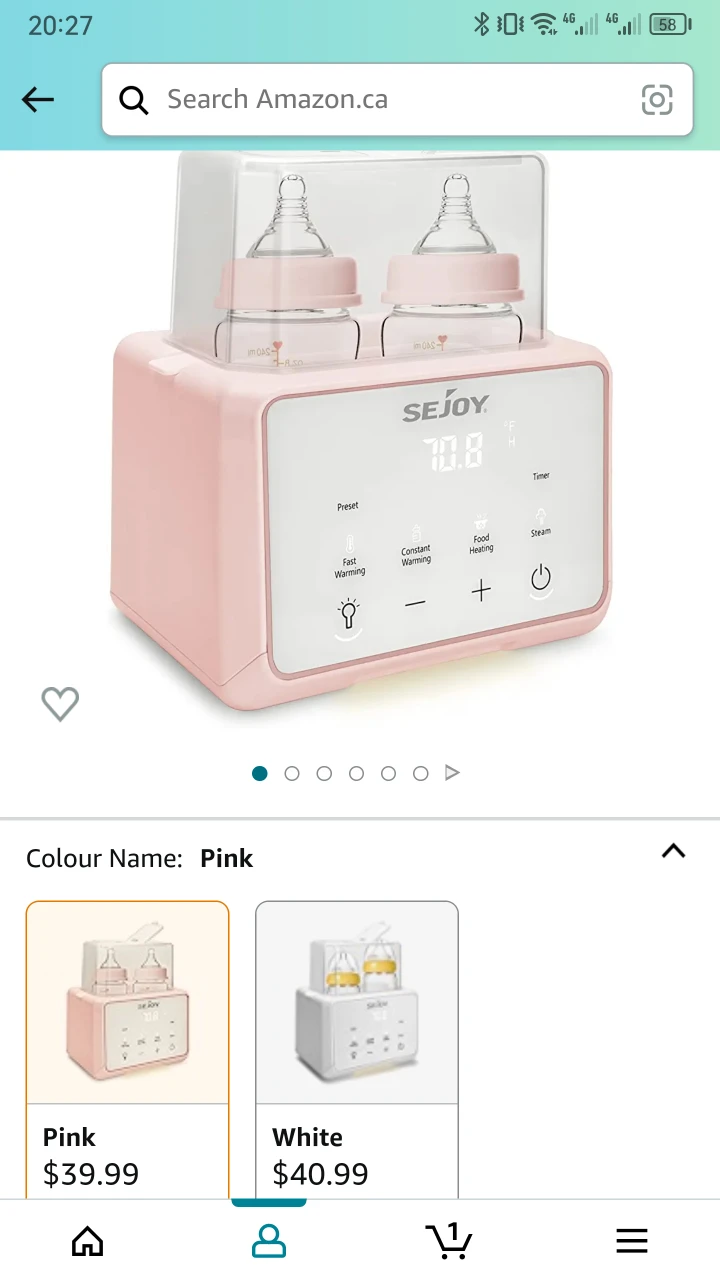 SEJOY Bottle Warmer for Baby, 6 in 1 - photo 2