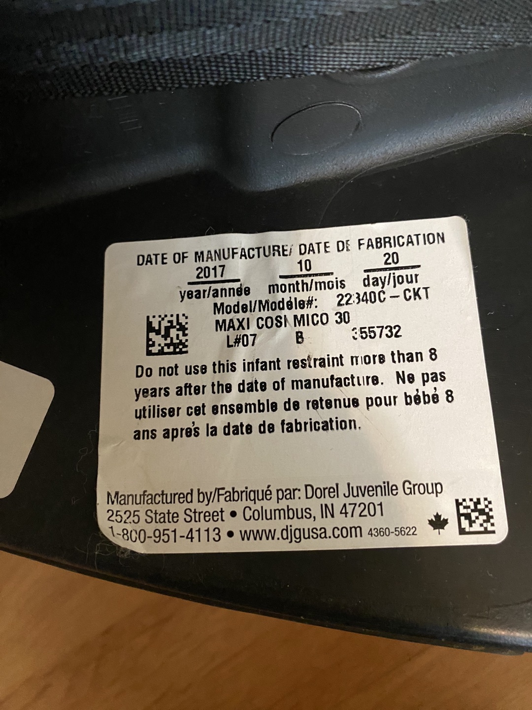 Maxi cosi car seat image indicator(3)