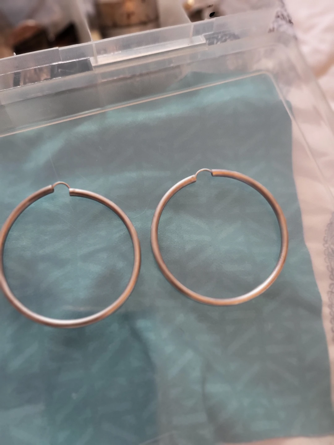 Sterling silver hoops