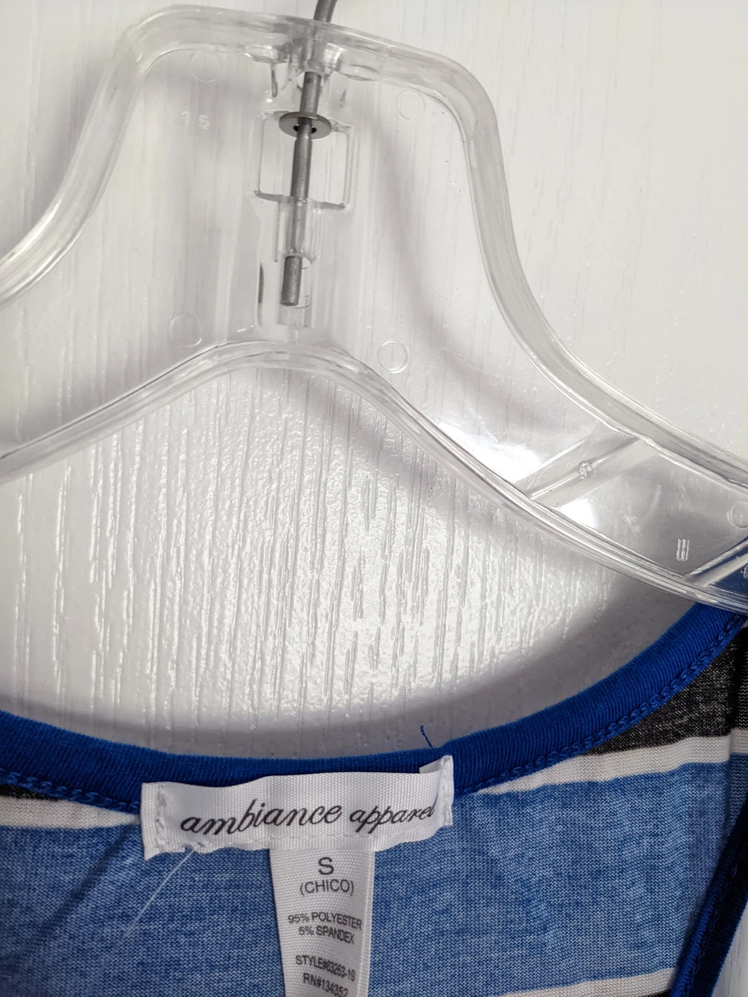 Maxi Dress with Blue and Black strip image indicator(3)