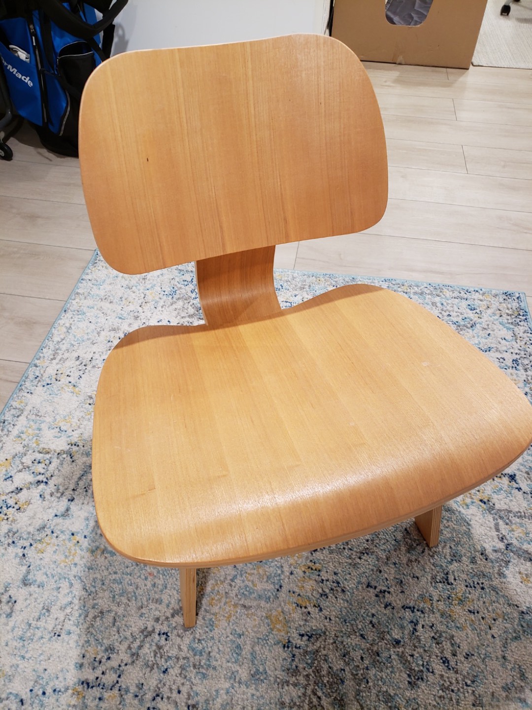 Eames Replica Molded Oak Mid-century Lounge Chair - photo 4