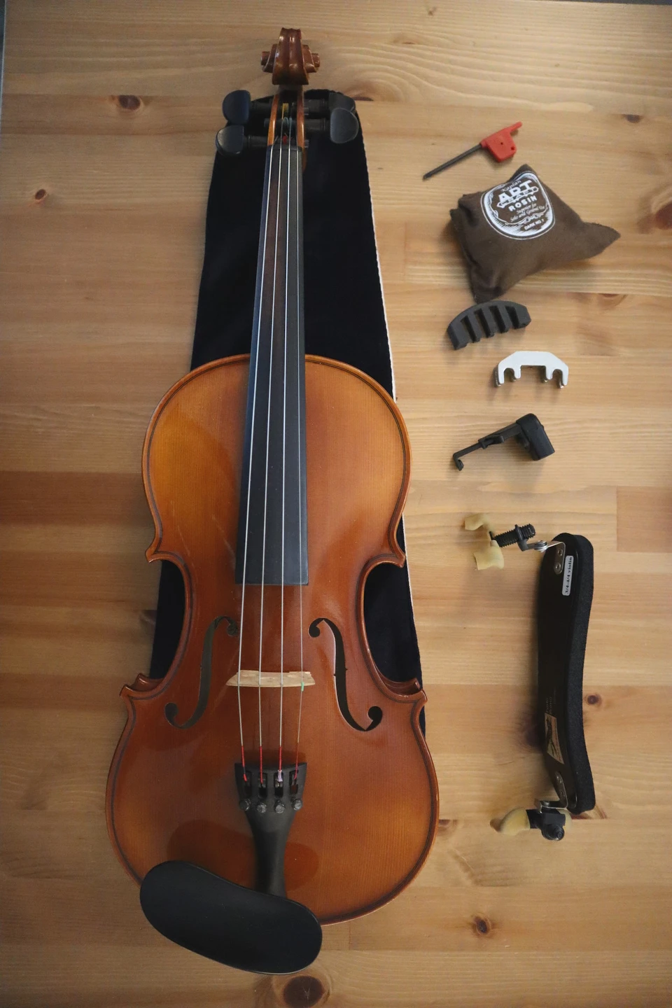 Strunal 4/4 Violin Kit (hard case, 2 bows, shoulder rest)